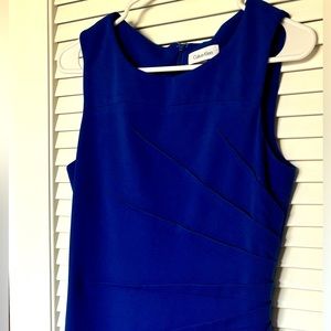 Calvin Klein Sheath Dress (6), Royal Blue